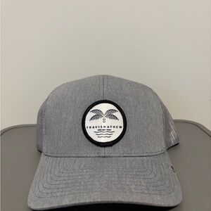 Travis Mathew Gray Mesh Back Palm Patch Hat